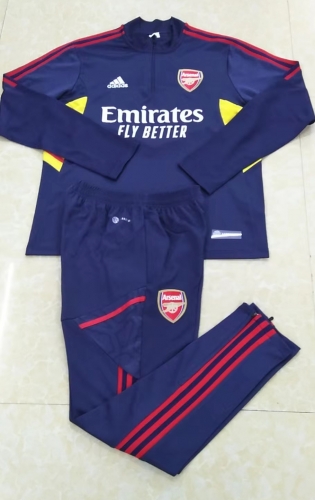 2022-23 Arsenal Blue Soccer Tracksuit Uniform-411