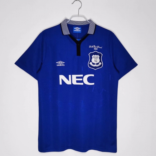 1995 Retro Version Everton Home Blue Thailand Soccer Jersey AAA-710
