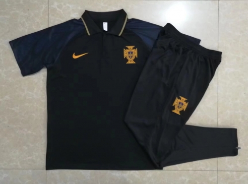 2022/23 Portugal Black Thailand Polo Shirts-815