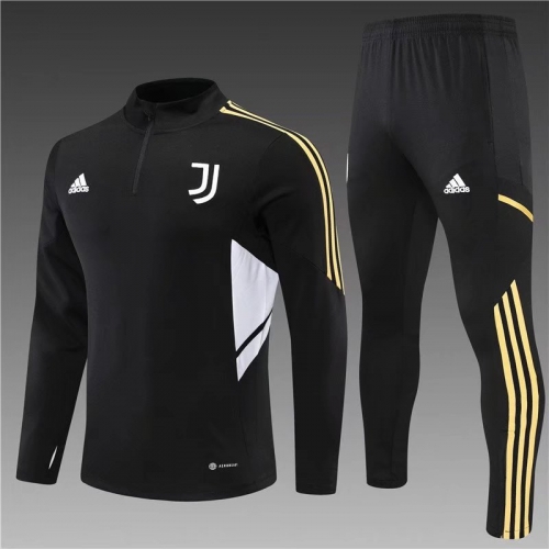 2022/23 Juventus FC Black Thailand Soccer Tracksuit Uniform-801/411