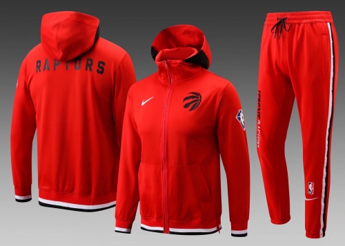 2020-2021 Nik NBA Toronto Raptors Red With Hat Jacket Uniform-815