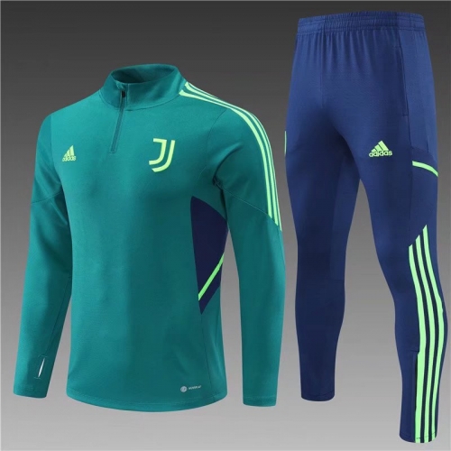 2022/23 Juventus FC Green Thailand Soccer Tracksuit Uniform-801