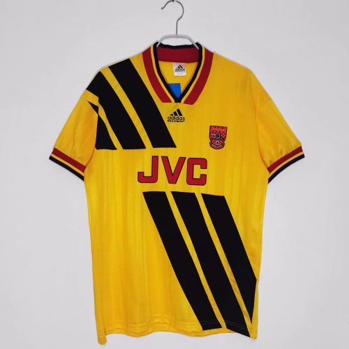 1993-1994 Retro Version Arsenal Away Yellow Thailand Soccer Jersey AAA-710/811/LC