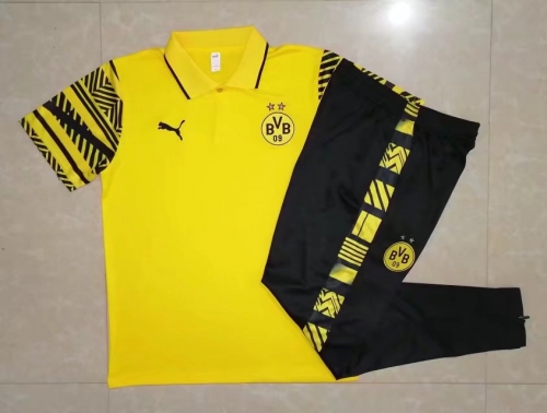 2022/23 Borussia Dortmund Yellow Thailand Polo Uniform-815