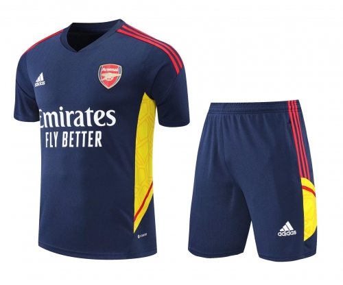 2022/23 Arsenal Royal Blue Thailand Soccer Training Jersey Uniform-418