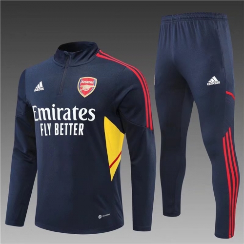 2022-23 Arsenal Royal Blue Soccer Tracksuit Uniform-801/GDP