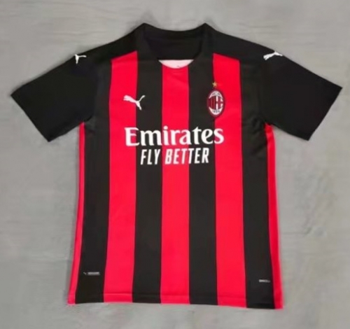 2021 Season AC Milan Home Red Thailand Soccer Jersey AAA-510