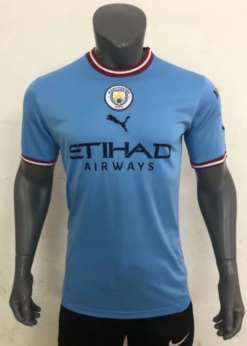 2022/23 Manchester City Home Blue Thailand soccer jersey AAA-320/416