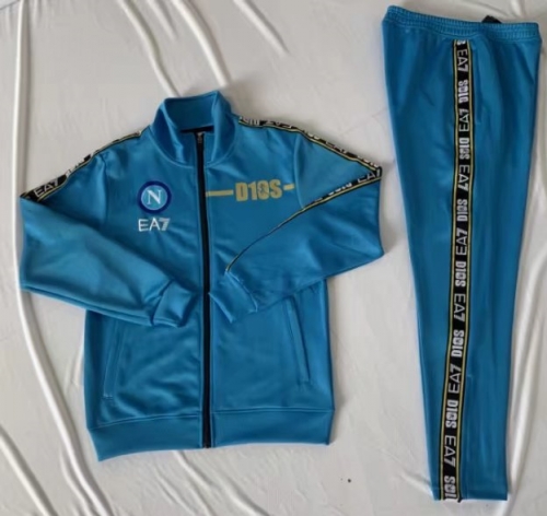 2022/23 Napoli Blue Soccer Jacket Kids/Youth Uniform-GDP