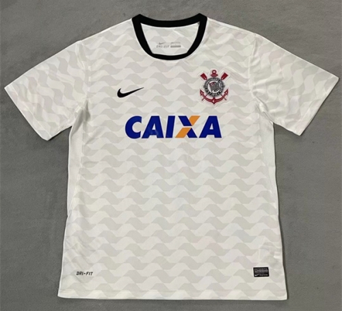 2012 Retro Version Corinthians Home White Thailand Soccer Jersey AAA-510/C1046