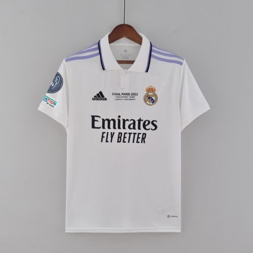 With patch 2022-23 Real Madrid Home White Thailand Soccer Jersey AAA-416