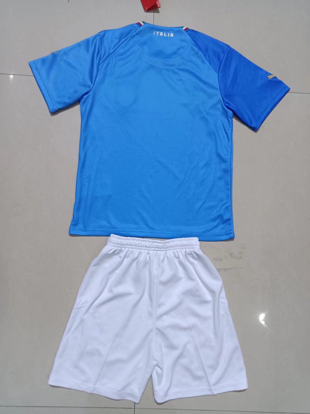 2022-23 Italy Home Blue Kids/Youth Soccer Uniform-507