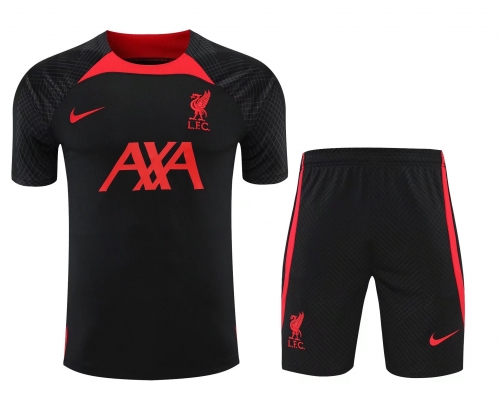2022/23 Liverpool Black Thailand Soccer Training Uniform-418