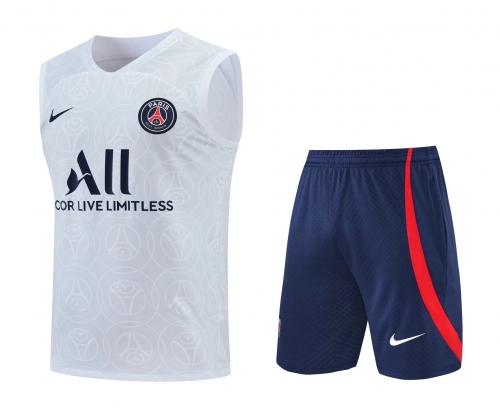 2022/23 Paris SG White Soccer Training Vest Uniform-418