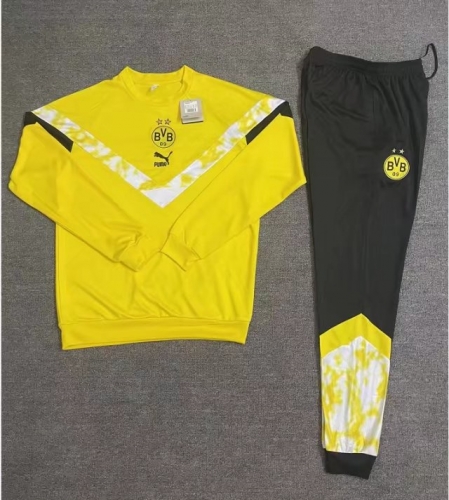 2022/23 Borussia Dortmund Yellow Kids/Youth Soccer Tracksuit Uniform-801