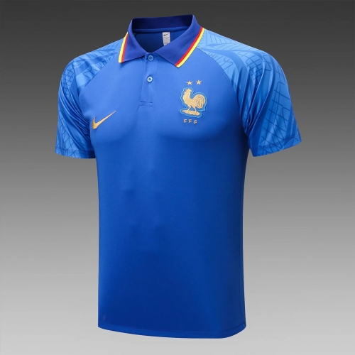 2022/23 France Royal Blue Thailand Polo Shirts-815