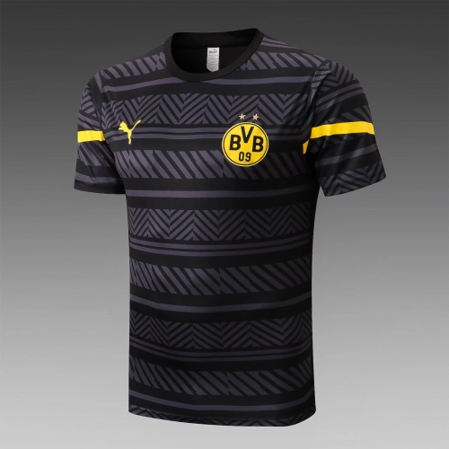 2022/23 Borussia Dortmund Black Shorts-Sleeve Thailand Tracksuit-815