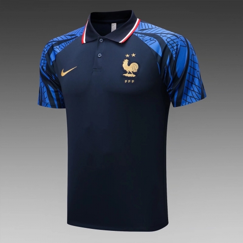 2022/23 France Royal Blue Thailand Polo Shirts-815