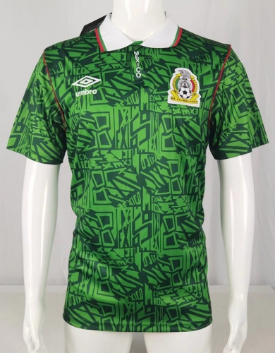 1994 Retro Version Mexico Home Green Thailand Soccer Jersey AAA-410/503