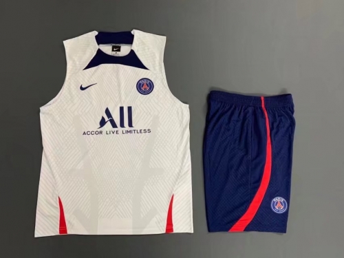 2022/23 Paris SG White Soccer Training Vest Uniform-418