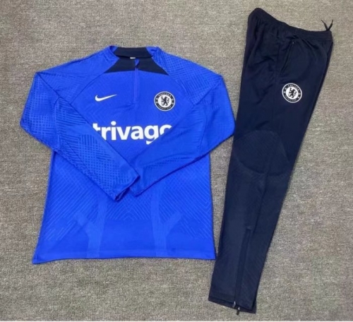 Player Version 2022/23 Chelsea Cai Royal Blue Kids/Youth Thailand Soccer Tracksuit Uniform-801