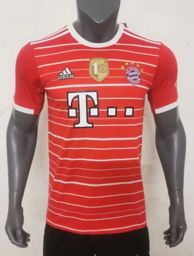 Champions Version 2022-23 Bayern München Home Red Thailand Soccer Jersey AAA-416