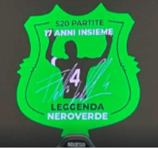 Sassuolo patch on sleeve