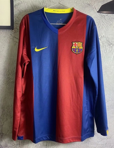 0607 Retro Version Barcelona Red & Blue LS Thailand Soccer Jersey AAA-313