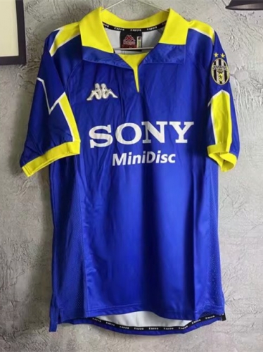 97-98 Retro Version Juventus Blue Thailand Soccer Jersey AAA-313
