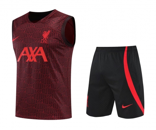 2022/23 Liverpool Red Thailand Soccer Training Vest Uniform-418