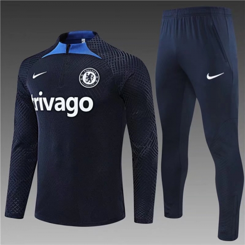 Player Version 2022/23 Chelsea Royal Blue Thailand Training Soccer Tracksuit Uniform-801