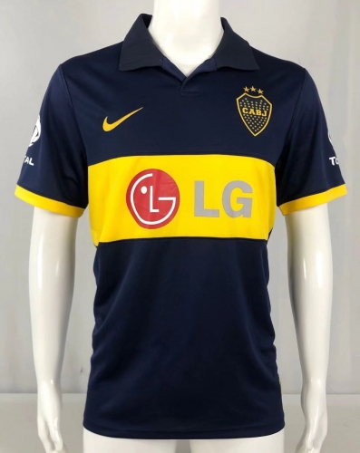 09-10 Retro Version BOCA Juniors Home Royal Blue Thailand Soccer Jersey AAA-503