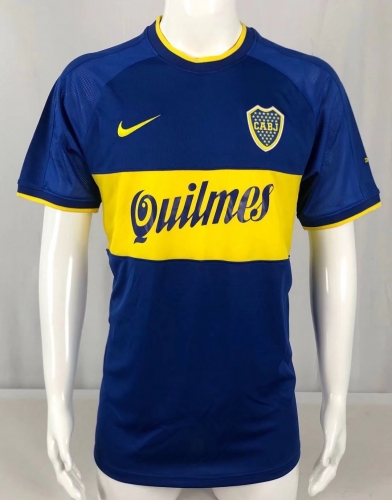 00-01 Retro Version BOCA Juniors Home Blue Thailand Soccer Jersey AAA-503/811