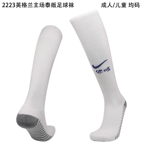 2022/23 EnglandHome White Adult/Kids Thailand Soccer Socks