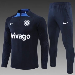 2022/23 Chelsea Royal Blue Thailand Training Soccer Tracksuit Uniform-801