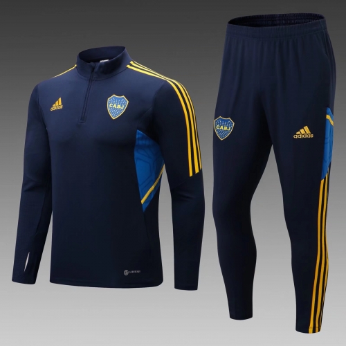 2022/23  Boca Juniors Blue Thailand Tracksuit Uniform-411/LH