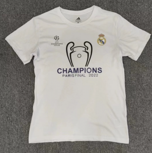 2022-23 Real Madrid White Cotton Shirts-LH
