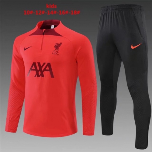 2022/23 Liverpool Red Kids/Youth Soccer Tracksuit Uniform-801