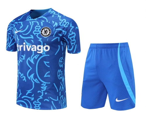 2022/23 Chelsea Blue Thailand Training Soccer Uniform-418