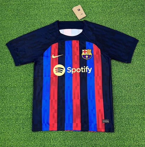With Adv on back  2022-23 Barcelona Home Red & Blue Thailand Soccer Jersey AAA-416/705