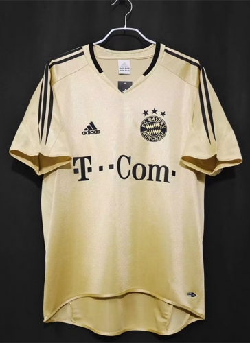 Retro Version Bayern München Light Yellow Thailand Soccer Jersey AAA-WJ