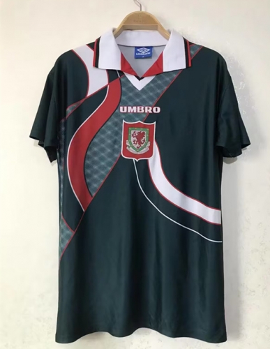 95-96 Retro Version Wales Away Green Thailand Soccer Jersey AAA-811/2011