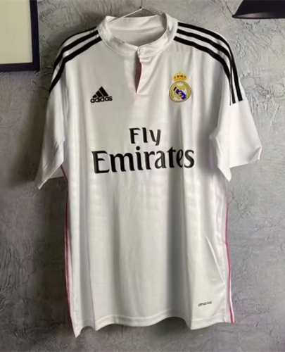 14-15 Retro Version Real Madrid Home White Thailand Soccer Jersey AAA-311