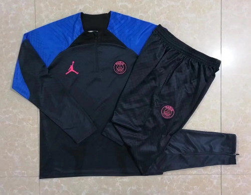 2022/23 Paris SG Black  Thailand Soccer Tracksuit Uniform-815