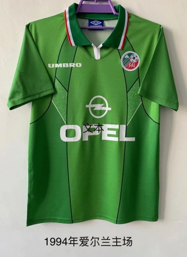 1994 Retro Version Ireland Home Green Thailand Soccer Jersey AAA-709/710