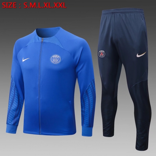 2021-22 Paris SG CaiBlue Thailand Soccer Jacket Uniform-815