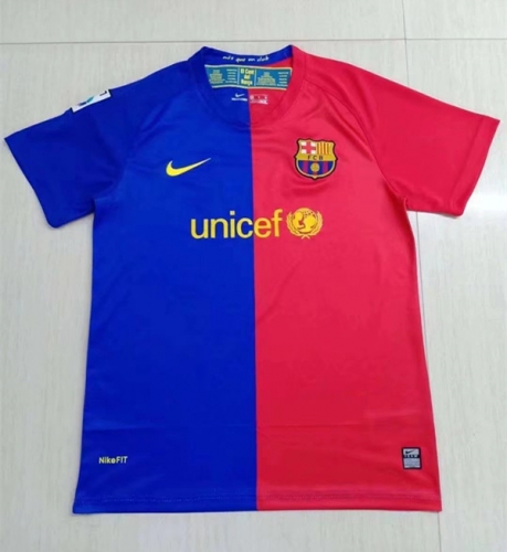 League Version 08-09 Retro Version Barcelona Red & Blue Thailand Soccer Jersey AAA-503