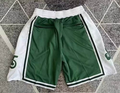 75th Boston Celtics Green & White NBA Shorts-805