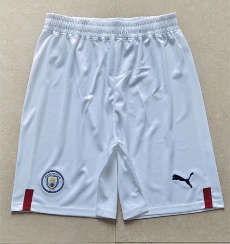 2022/23 Manchester City Away White Thailand Soccer Shorts-509