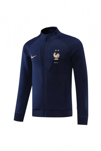 2021/2022 France Royal Blue Thailand Soccer Jacket Top-LH